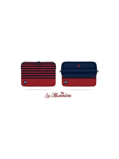 PORT DESIGNS Notebook tok 140419, LA MARINIERE MEMORY FOAM SLEEVE 15.6" RED/NAVY