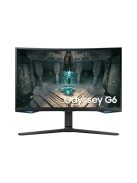 SAMSUNG Ívelt Gaming&Smart 240Hz VA monitor 32" G65B, 2560x1440, 16:9, 350cd/m2, 1ms, DP/2xHDMI/2xUSB/LAN/WiFi/BT, Pivot