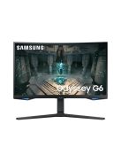 SAMSUNG Ívelt Gaming&Smart 240Hz VA monitor 32" G65B, 2560x1440, 16:9, 350cd/m2, 1ms, DP/2xHDMI/2xUSB/LAN/WiFi/BT, Pivot