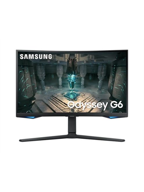 SAMSUNG Ívelt Gaming&Smart 240Hz VA monitor 32" G65B, 2560x1440, 16:9, 350cd/m2, 1ms, DP/2xHDMI/2xUSB/LAN/WiFi/BT, Pivot
