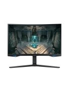 SAMSUNG Ívelt Gaming&Smart 240Hz VA monitor 32" G65B, 2560x1440, 16:9, 350cd/m2, 1ms, DP/2xHDMI/2xUSB/LAN/WiFi/BT, Pivot