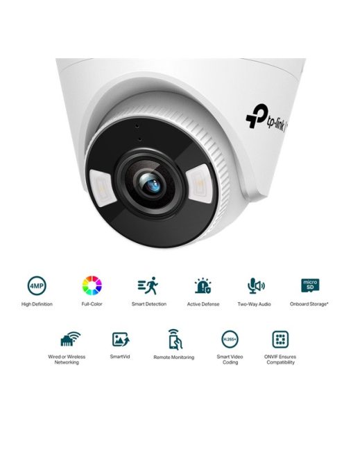 TP-LINK IP Kamera beltéri éjjellátó 4 Megapixel, 2.8mm Objektív, VIGI C440(2.8MM)