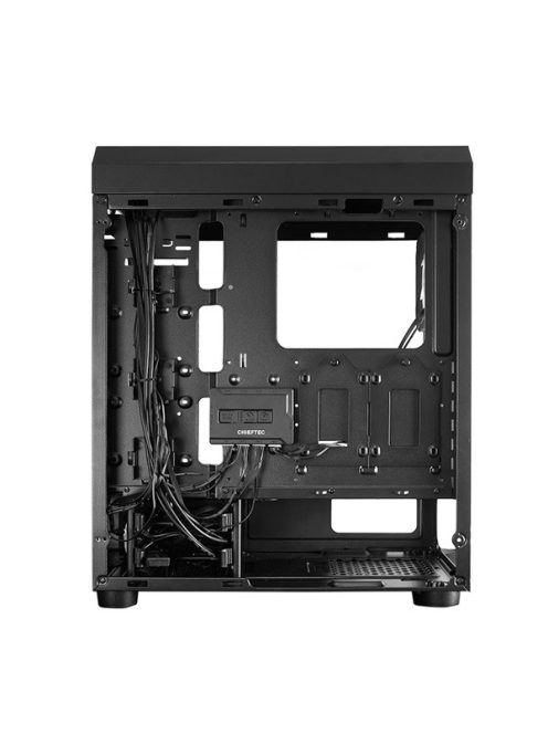 CHIEFTEC Ház Gaming Scorpion 4, ATX, 4x120mm RGB ventilátor, RGB vezérlő, Tápegység nélkül, Edzett Üveg, Fekete