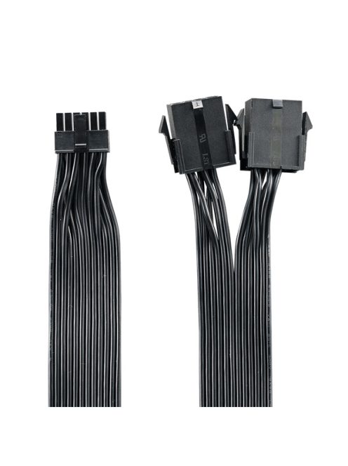 COOLER MASTER Tápkábel Adapter RTX 3000 VGA-hoz, 12-PIN - 2x8-PIN, 40cm, fekete