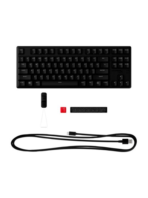 HP HYPERX vezetékes mechanikus gaming billentyűzet Alloy Origins Core PBT piros switch - brit lokalizáció