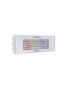 WHITE SHARK WS GK-2201W-HU RONIN-W fehér magyar!! membrán gamer billentyűzet