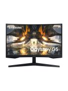 SAMSUNG Ívelt Gaming 165Hz VA monitor 27" G55A, 2560x1440, 16:9, 300cd/m2, 1ms, DisplayPort/HDMI