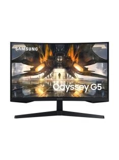   SAMSUNG Ívelt Gaming 165Hz VA monitor 27" G55A, 2560x1440, 16:9, 300cd/m2, 1ms, DisplayPort/HDMI