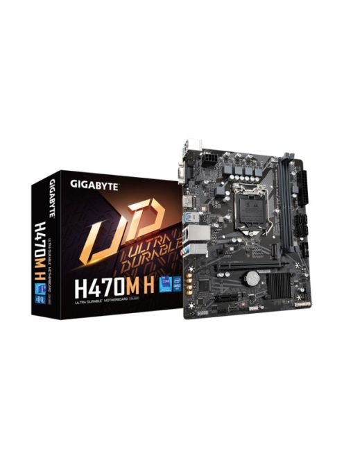 GIGABYTE Alaplap S1200 H470M H INTEL H470, mATX