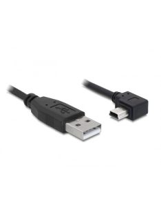   DELOCK kábel USB 2.0-A male > USB mini-B male 90 fokos 0.5m