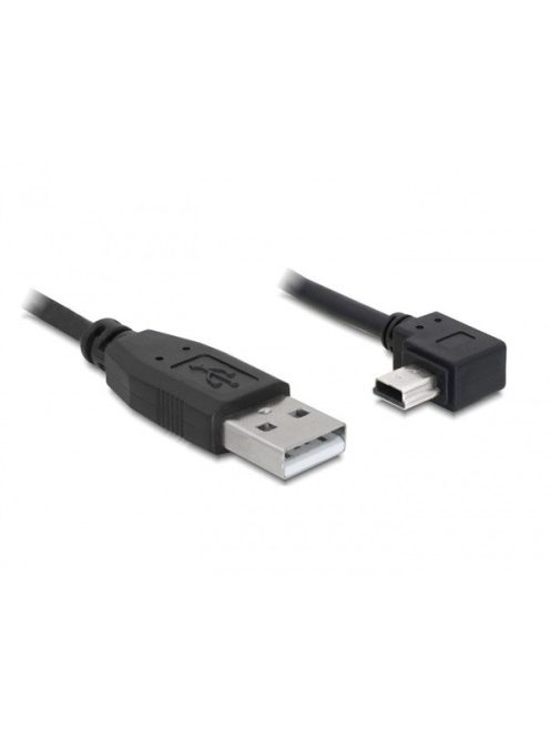 DELOCK kábel USB 2.0-A male > USB mini-B male 90 fokos 0.5m