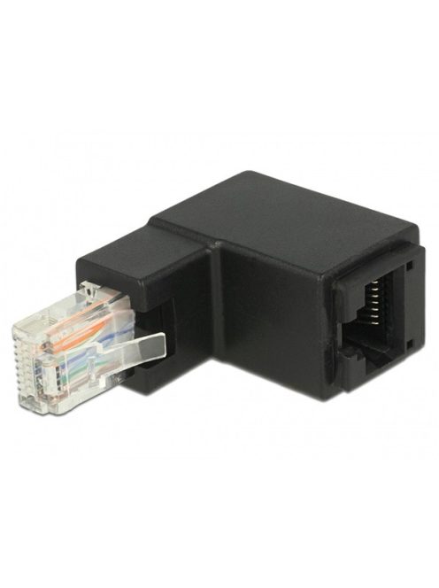 DELOCK Átalakító RJ45 plug L alakú > RJ45 jack Cat.6 UTP