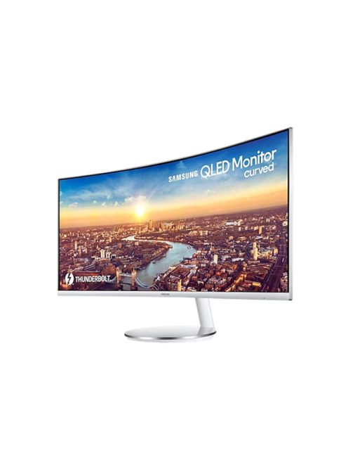 SAMSUNG Ívelt VA monitor 34" CJ79, 3440x1440, 21:9, 300cd/m3, 4ms, HDMI/DisplayPort/2xUSB/Thunderbolt, hangszóró