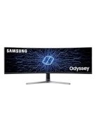 SAMSUNG Ívelt Gaming 120Hz VA monitor 48.8" CRG9, 5120x1440, 32:9, 1000cd/m2, 4ms, HDMI/2xDisplayPort/4xUSB