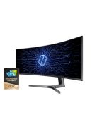 SAMSUNG Ívelt Gaming 120Hz VA monitor 48.8" CRG9, 5120x1440, 32:9, 1000cd/m2, 4ms, HDMI/2xDisplayPort/4xUSB