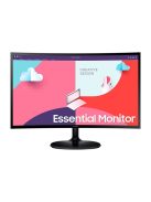 SAMSUNG Ívelt VA monitor 27" S36C, 1920x1080, 16:9, 250cd/m2, 4ms, HDMI/VGA