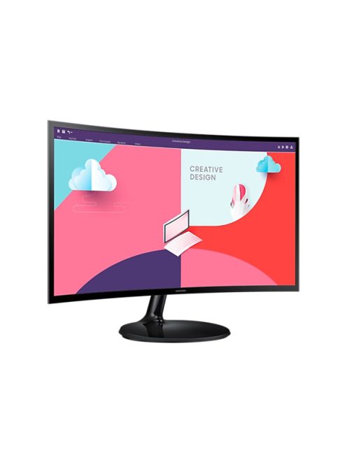 SAMSUNG Ívelt VA monitor 27" S36C, 1920x1080, 16:9, 250cd/m2, 4ms, HDMI/VGA