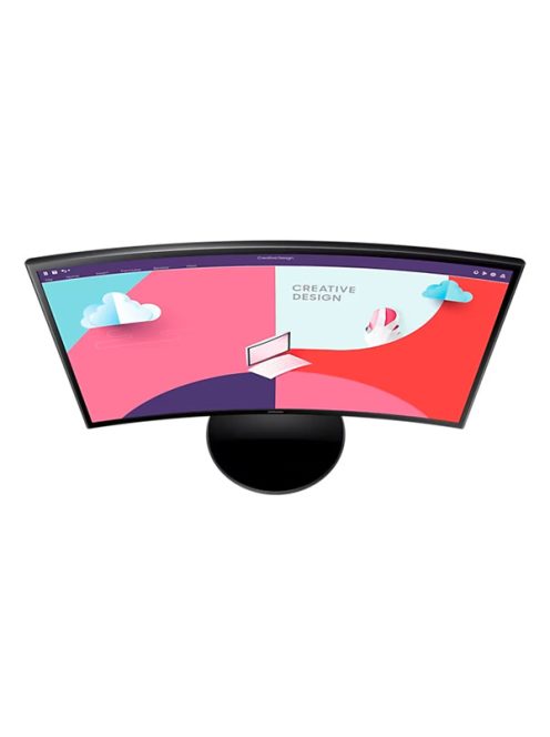 SAMSUNG Ívelt VA monitor 27" S36C, 1920x1080, 16:9, 250cd/m2, 4ms, HDMI/VGA