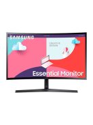 SAMSUNG Ívelt VA monitor 27" S36C, 1920x1080, 16:9, 250cd/m2, 4ms, HDMI/VGA