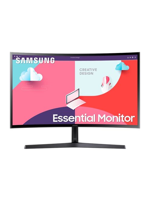 SAMSUNG Ívelt VA monitor 27" S36C, 1920x1080, 16:9, 250cd/m2, 4ms, HDMI/VGA