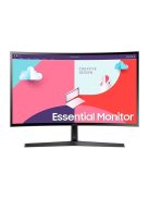 SAMSUNG Ívelt VA monitor 27" S36C, 1920x1080, 16:9, 250cd/m2, 4ms, HDMI/VGA