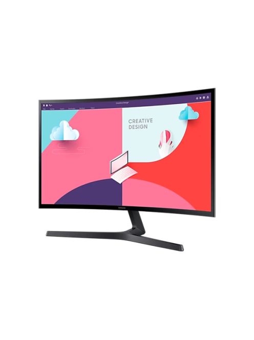 SAMSUNG Ívelt VA monitor 27" S36C, 1920x1080, 16:9, 250cd/m2, 4ms, HDMI/VGA