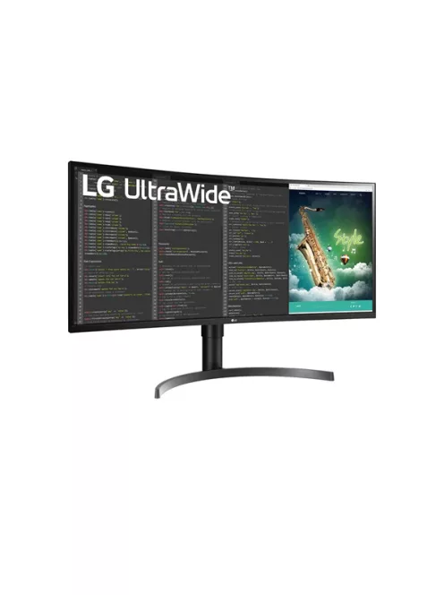 LG ívelt VA monitor 35" 35WN75CP, 3440x1440, 21:9, 300cd/m2, 5ms, 2xHDMI/DisplayPort/USB-C/2xUSB, hangszóró
