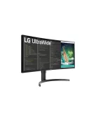 LG ívelt VA monitor 35" 35WN75CP, 3440x1440, 21:9, 300cd/m2, 5ms, 2xHDMI/DisplayPort/USB-C/2xUSB, hangszóró