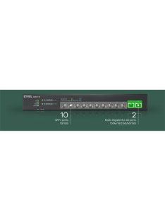   ZYXEL Switch 10x10Gigabit SFP+ + 2x10G, Menedzselhető Rackes, XS1930-12F-ZZ0101F