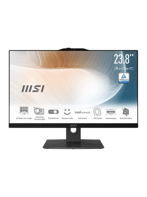 MSI Business AIO Modern AM242TP 12M-458EU, 23,8" FHD Touch, i5-1240P, 16GB, 512GB M.2, INT, Win11H, Black