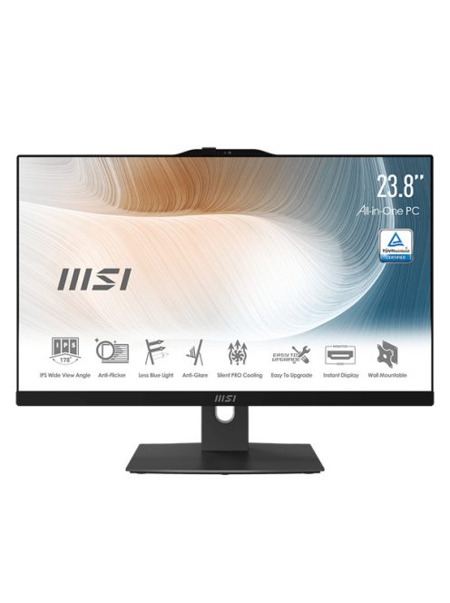 MSI Business AIO Modern AM242P 12M-462EU, 23,8" FHD, i7-1260P, 16GB, 1TB M.2, INT, Win11H, Black