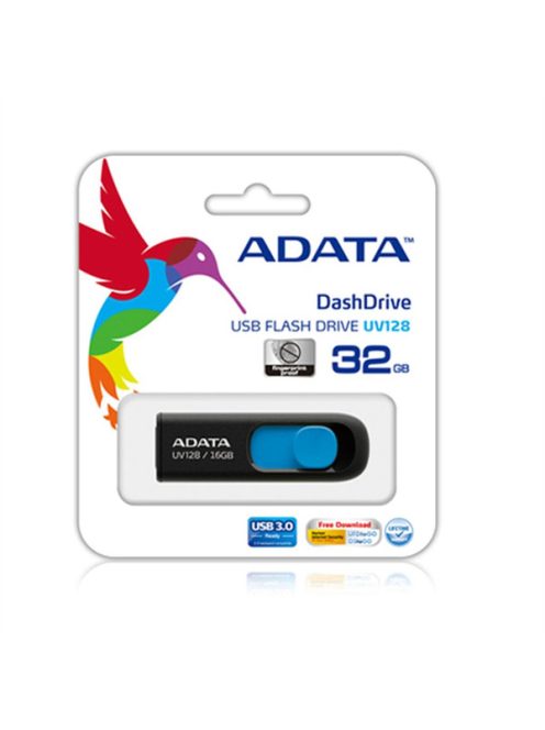ADATA Pendrive 32GB, UV220, Fekete-kék