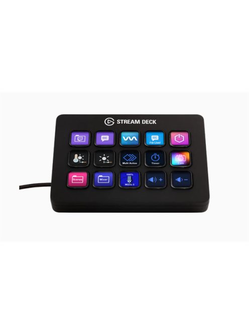 CORSAIR ELGATO STREAM DECK MK.2, 15 Testreszabható LCD Billentyű, fekete