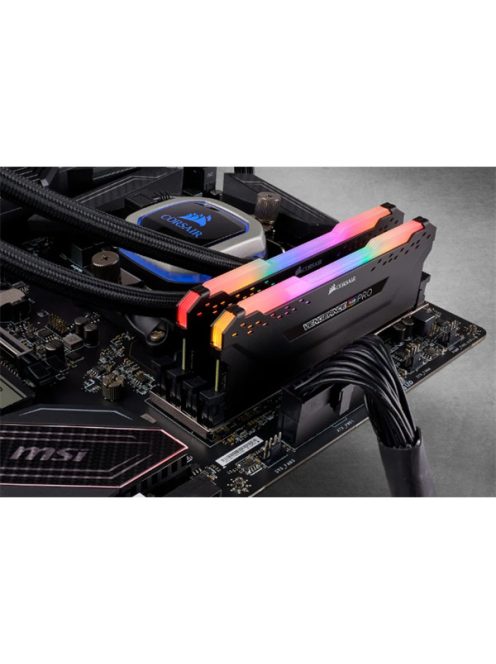 CORSAIR Memória VENGEANCE RGB DDR4 16GB 3200MHz C16 (Kit of 2), fekete