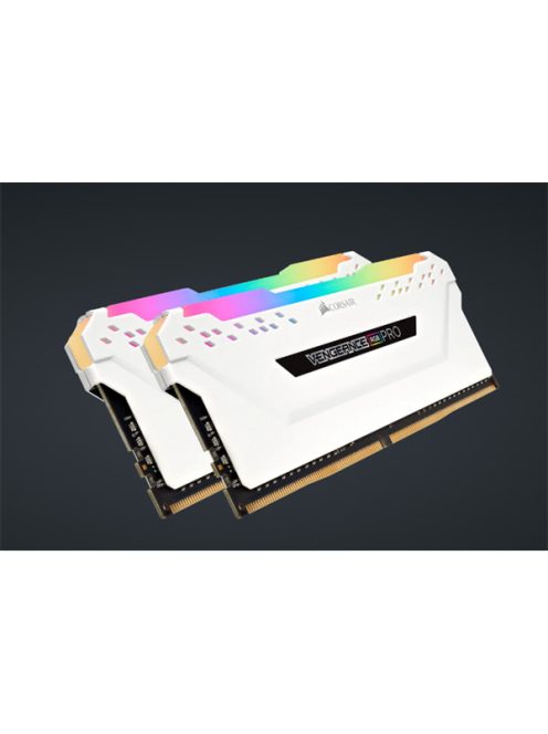 CORSAIR Memória VENGEANCE RGB PRO DDR4 16GB 3200MHz C16 (Kit of 2), fehér