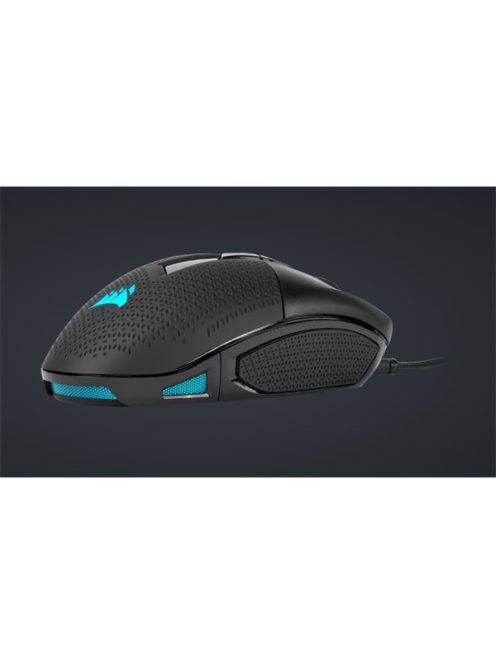 CORSAIR Vezetékes Egér Gaming, NIGHTSWORD RGB Tunable, 8 programozható gomb, RGB Világítás, 18000dpi, fekete