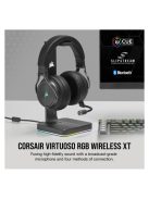 CORSAIR Vezetékes/Vezeték Nélküli Headset, VIRTUOSO RGB WIRELESS XT, Dolby Atmos, fekete