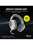 CORSAIR Vezeték Nélküli Headset, HS55 WIRELESS Gaming, 7.1 Hangzás, fehér