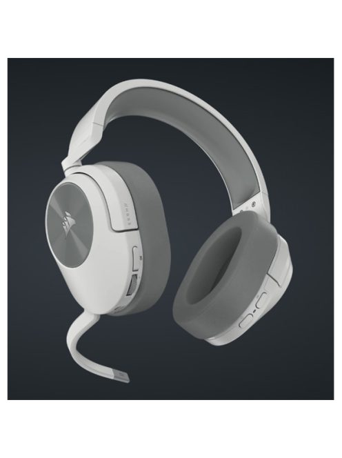 CORSAIR Vezeték Nélküli Headset, HS55 WIRELESS Gaming, 7.1 Hangzás, fehér