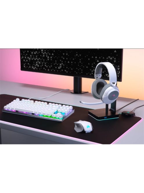 CORSAIR Vezeték Nélküli Headset, HS55 WIRELESS Gaming, 7.1 Hangzás, fehér