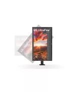 LG IPS monitor 31.5" 32UN880P, 3840x2160, 16:9, 350cd/m2, 5ms, 2xHDMI/DisplayPort/USB-C/2xUSB, Pivot, hangszóró