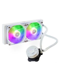   COOLER MASTER CPU hűtő MASTERLIQUID 240L CORE ARGB (vízhűtés), 2 Ventilátoros, LGA1700 támogatással, fehér