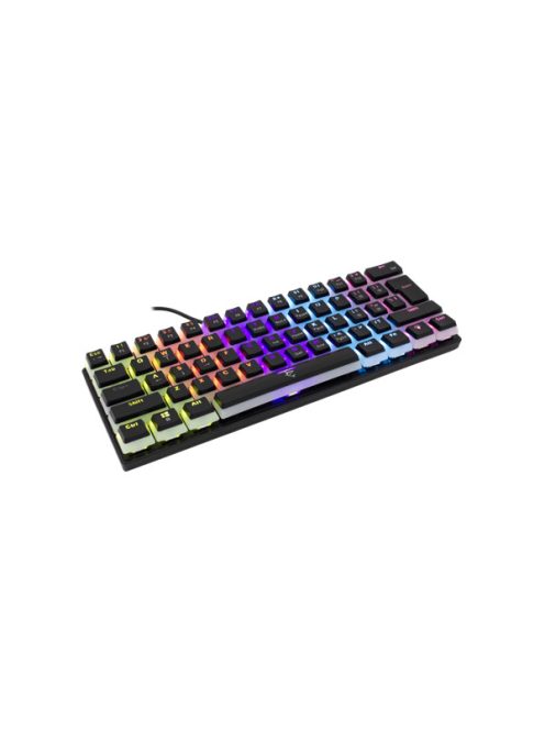 WHITE SHARK GK-2202B/R-US ASHIKO angol 60%-os fekete mechanikus (piros switch) gamer billentyűzet