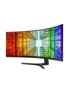 SAMSUNG Ívelt VA monitor 49" S95UA, 5120:1440, 32:9, 400cd/m2, 4ms, 2xHDMI/DisplayPort/3xUSB/USB-C/LAN, hangszóró