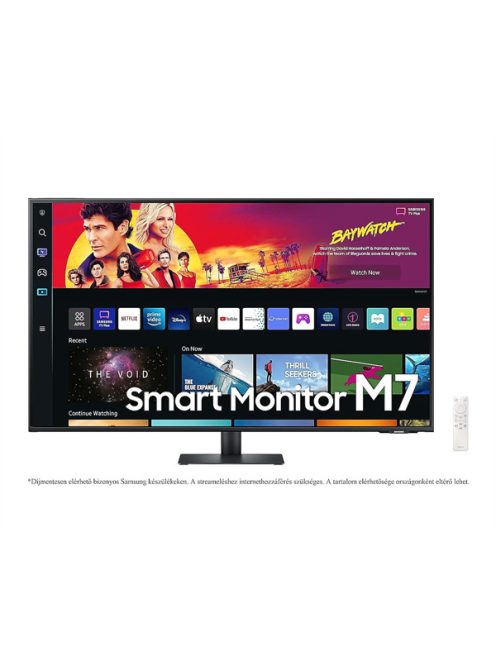 SAMSUNG Smart VA monitor 32" M7, 3840x2160, 16:9, 300cd/m2, 4ms, 2xHDMI/HDCP/3xUSB/USB-C/WiFi/Bluetooth, hangszóró