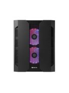 CHIEFTEC Ház Gaming Chieftronic M2 GM-02B-OP, mATX, 3xRGB Ventillátor + RGB Kontroller, Edzett Üveg oldalak, fekete