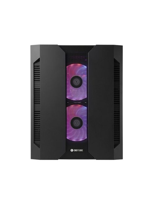 CHIEFTEC Ház Gaming Chieftronic M2 GM-02B-OP, mATX, 3xRGB Ventillátor + RGB Kontroller, Edzett Üveg oldalak, fekete