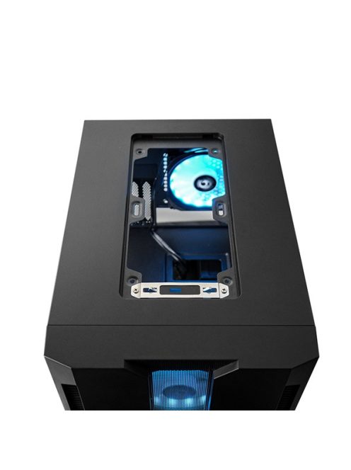 CHIEFTEC Ház Gaming Chieftronic M2 GM-02B-OP, mATX, 3xRGB Ventillátor + RGB Kontroller, Edzett Üveg oldalak, fekete