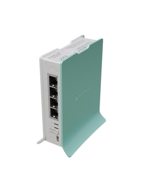 MIKROTIK Wireless Router RouterBOARD hAP ax lite,  2,4GHz, 4x1000Mbps,  AX600, WiFi6, Menedzselhető, Asztali - L41G-2AXD