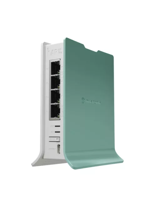 MIKROTIK Wireless Router RouterBOARD hAP ax lite,  2,4GHz, 4x1000Mbps,  AX600, WiFi6, Menedzselhető, Asztali - L41G-2AXD